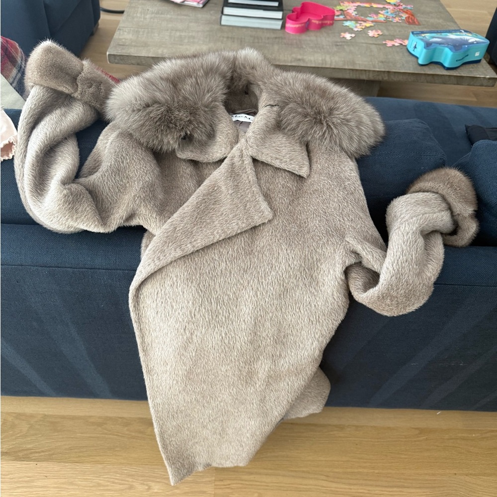 MaxMara Teddy Jacket in Taupe